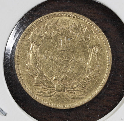 1855 Gold One Dollar (Type 2) G$1