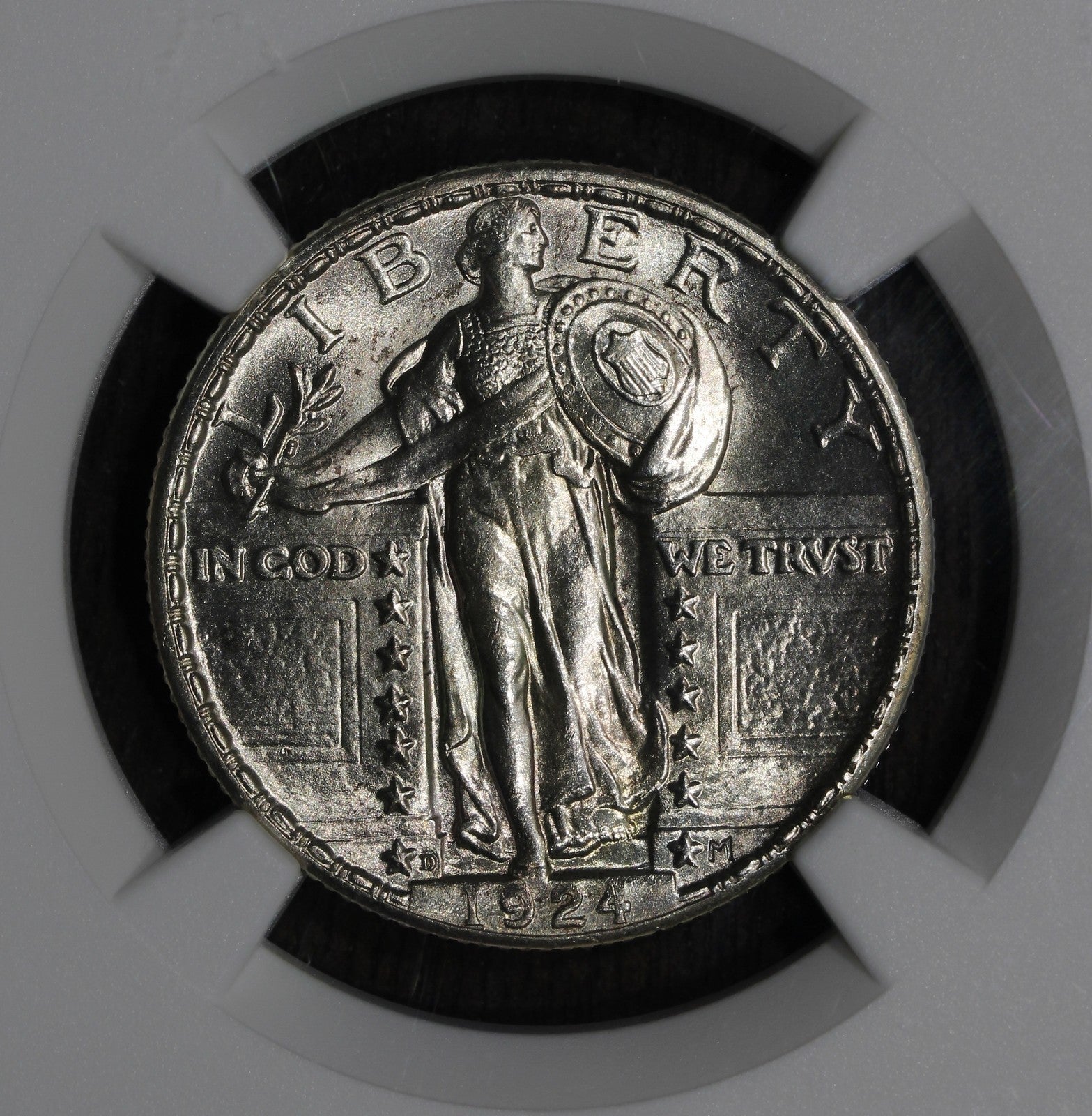 1924-D (MS65FH) Standing Liberty Quarter 25C NGC - Blast White, Full Head