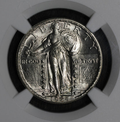 1924-D (MS65FH) Standing Liberty Quarter 25C NGC - Blast White, Full Head