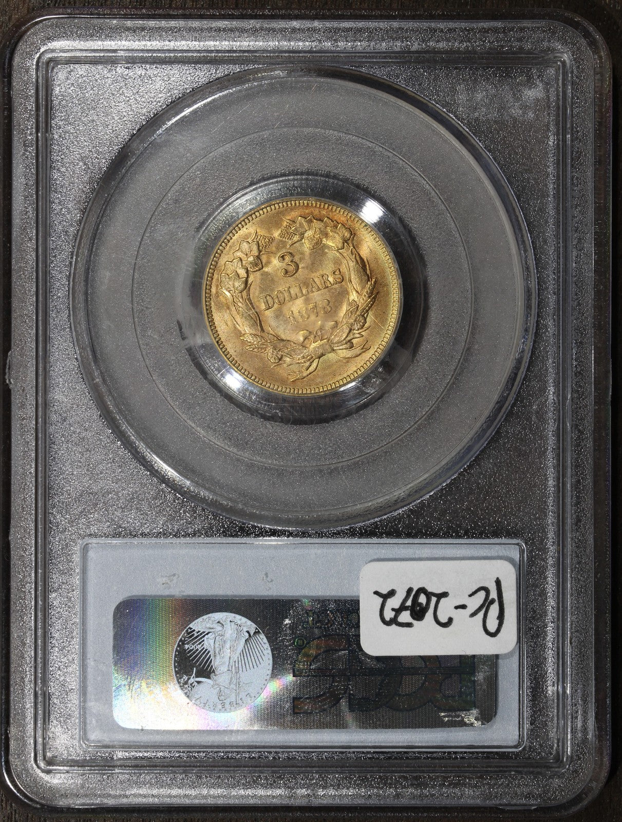 1878 (MS64+ CAC) Indian Princess Three Dollar Gold Piece $3 PCGS - PLUS