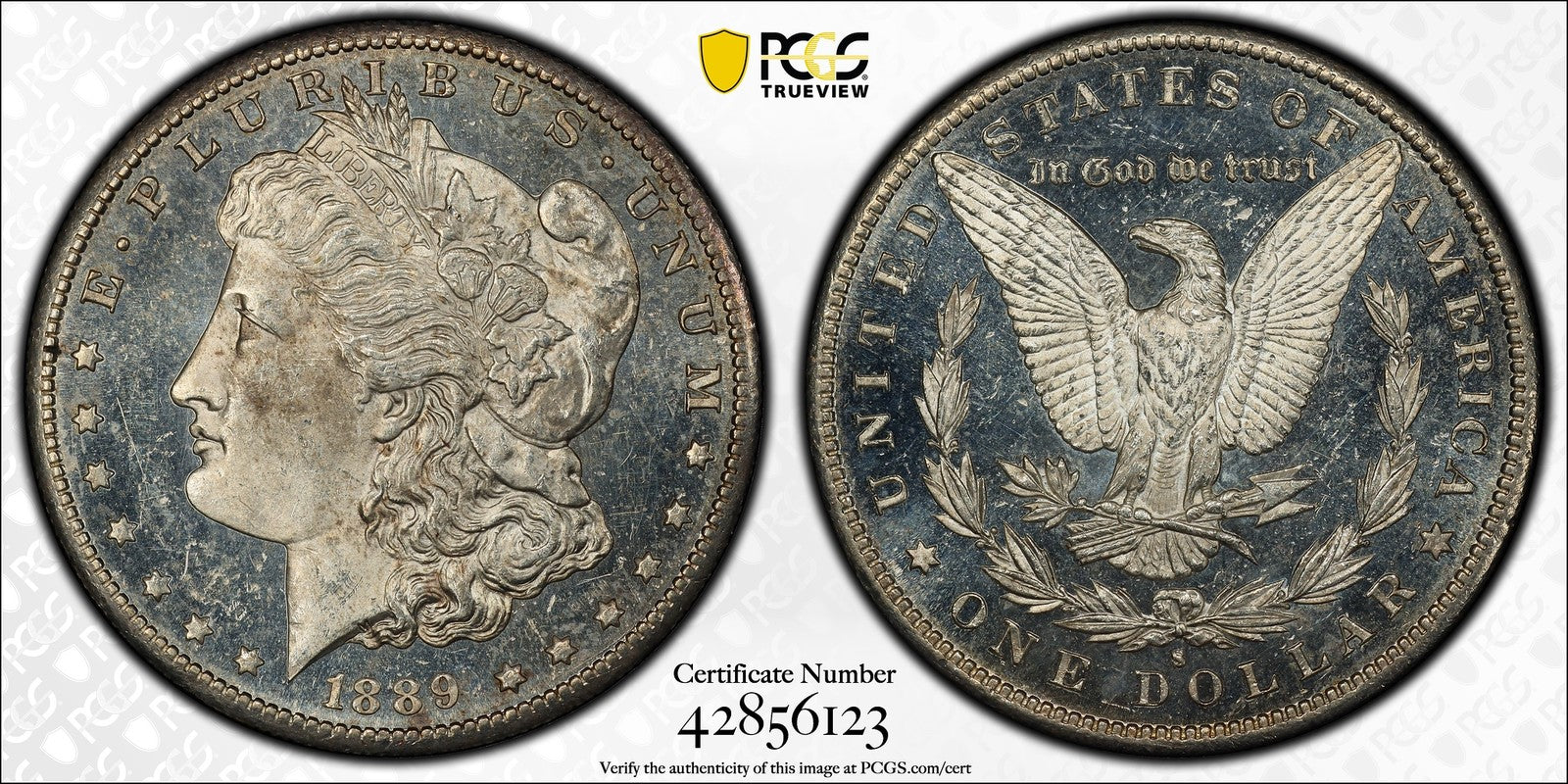 1889-S (MS63 DMPL) Morgan Silver Dollar $1 PCGS - Stunning Deep Mirrors