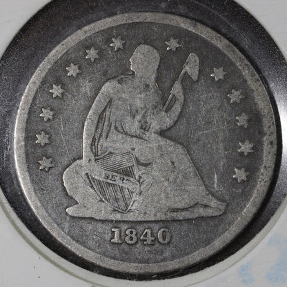 1840-O Seated Liberty Quarter 25C F - Early Lower Mintage Coin