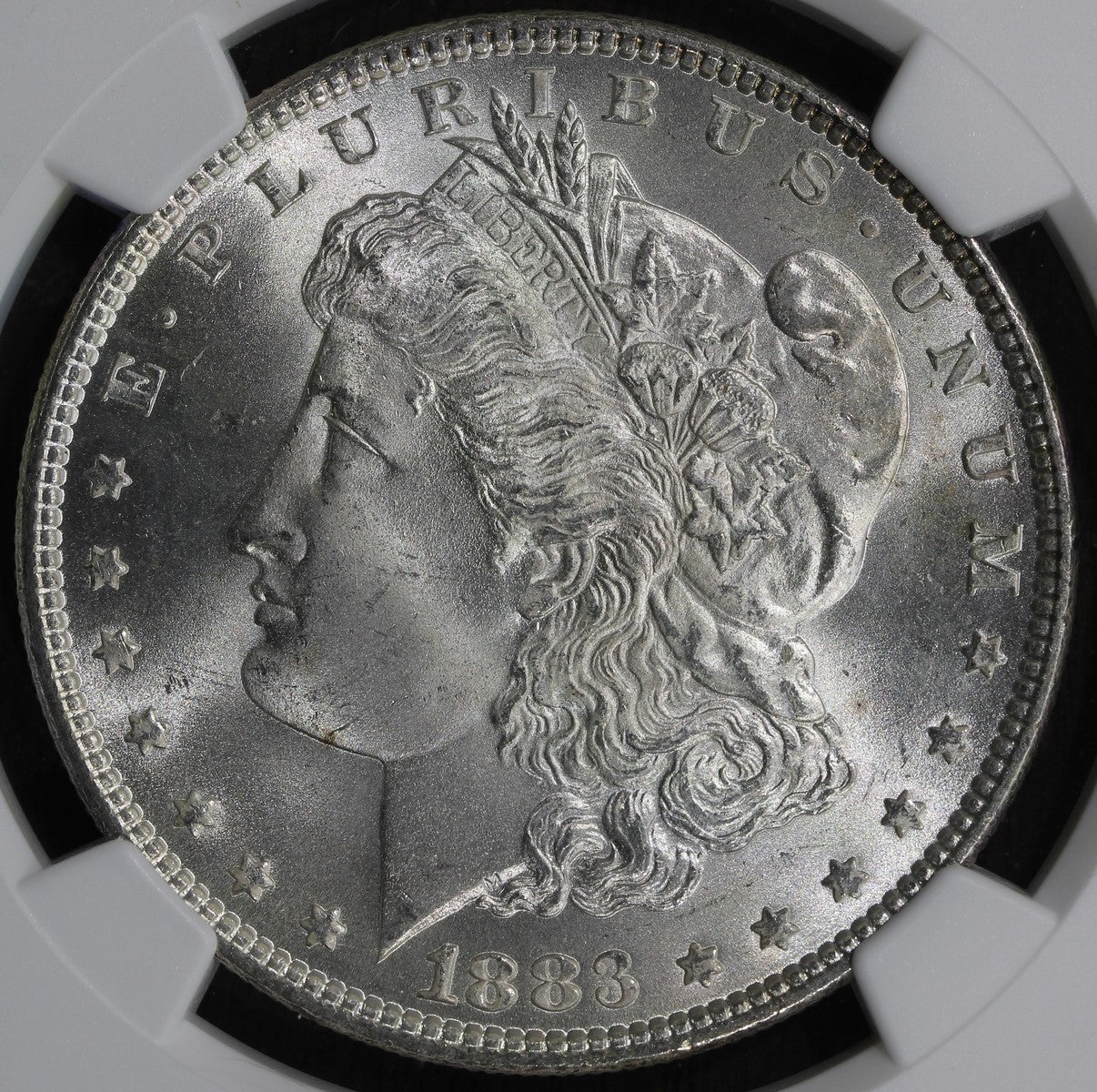 1883 (MS66+) Morgan Silver Dollar $1 NGC - Superb GEM