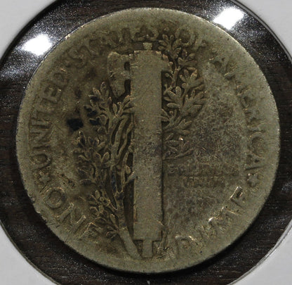1921 Mercury Dime 10C G Good - KEY Date!