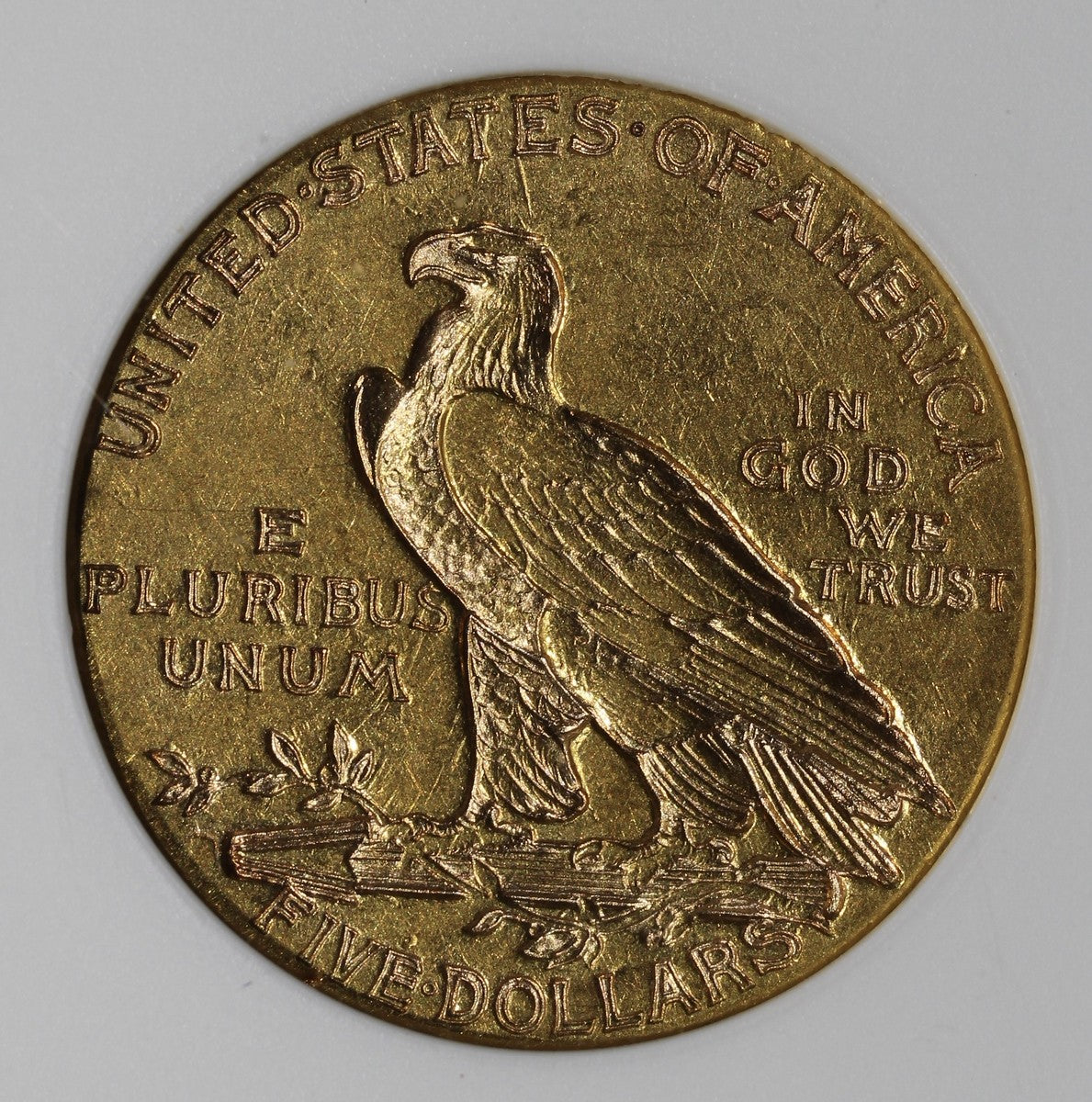 1916-S (AU50) Indian Head Half Eagle $5 ANACS Soapbox