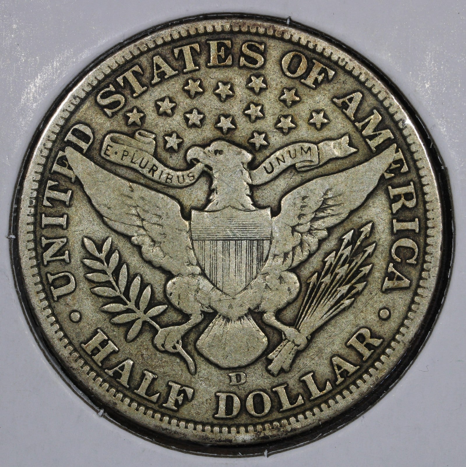 1907-D Barber Half Dollar 50C VF - Nice Condition