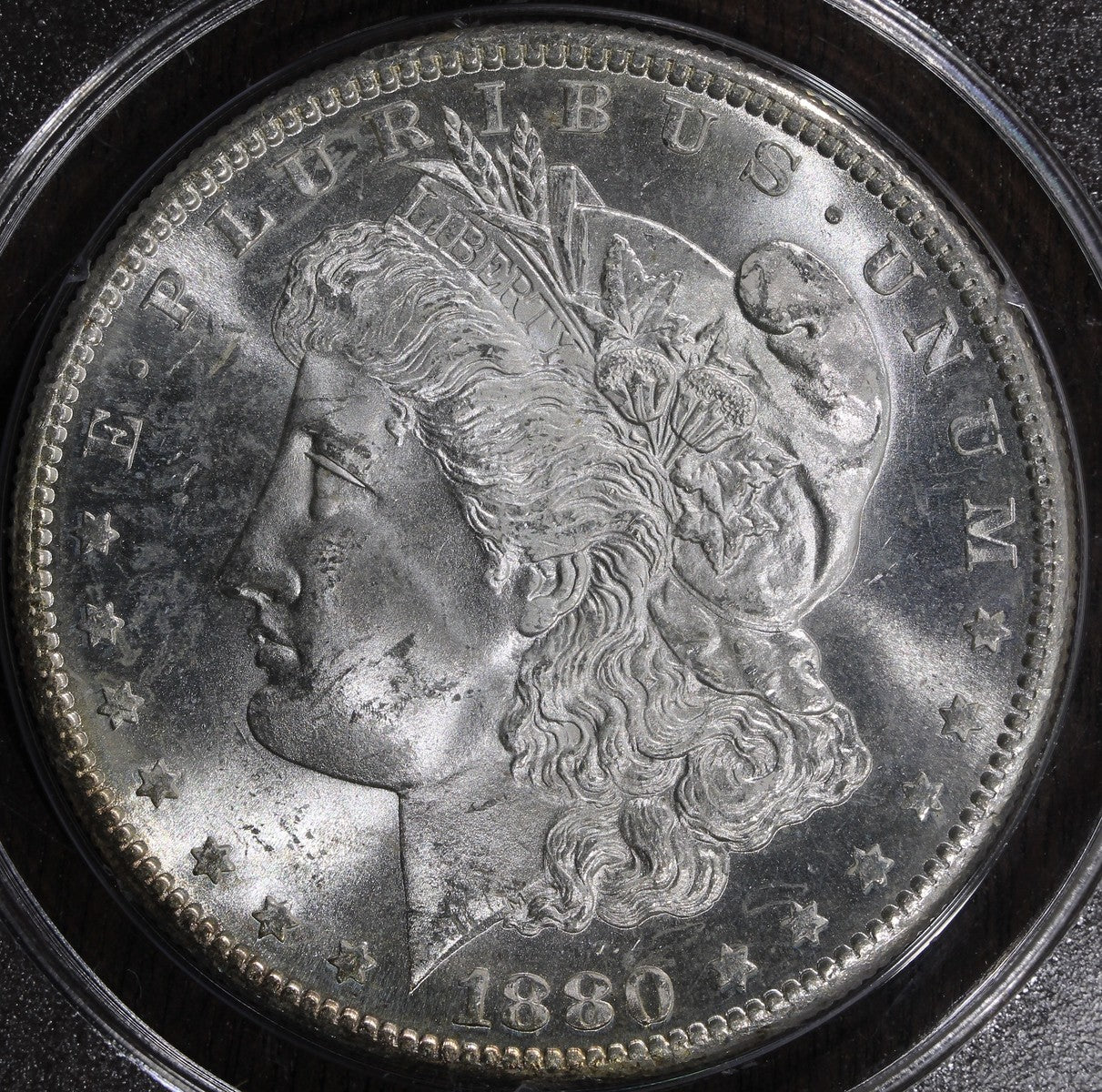 1880-S (MS64 CAC) Morgan Silver Dollar $1 PCGS Rattler