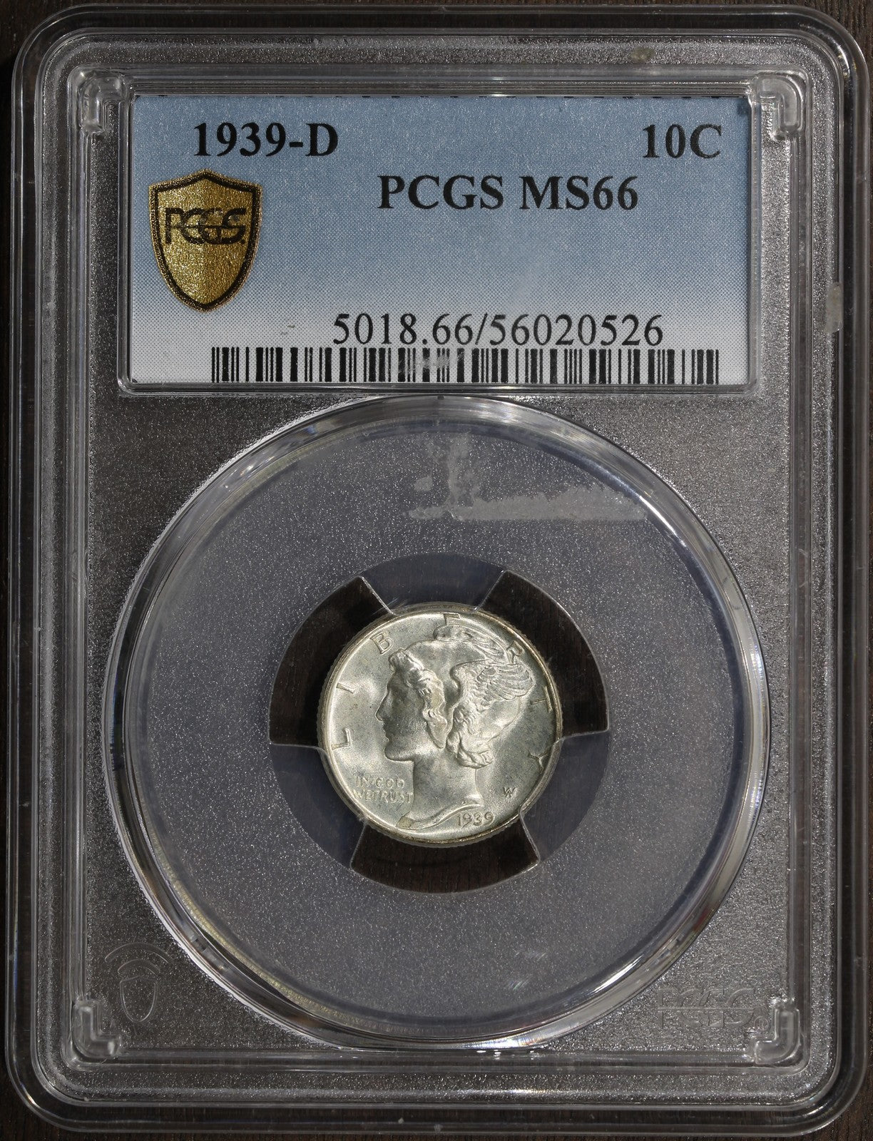 1939-D (MS66) Mercury Dime 10C PCGS