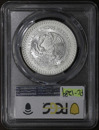 1991-Mo Type 2 (MS68) Mexico 1 oz Silver Libertad Onza PCGS - Rare Variety