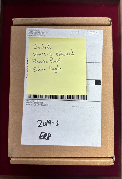 Unopened 2019-S Enhanced Reverse Proof Silver Eagle- Mint SEALED