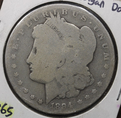 1894 Morgan Silver Dollar $1 AG - Key Date !