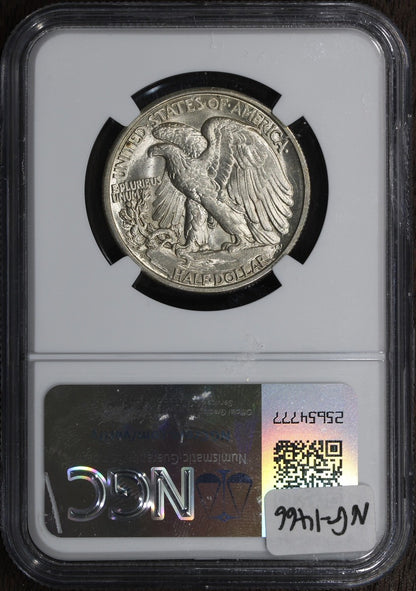 1929-D (AU58 CAC) Walking Liberty Half Dollar 50C NGC - KEY DATE