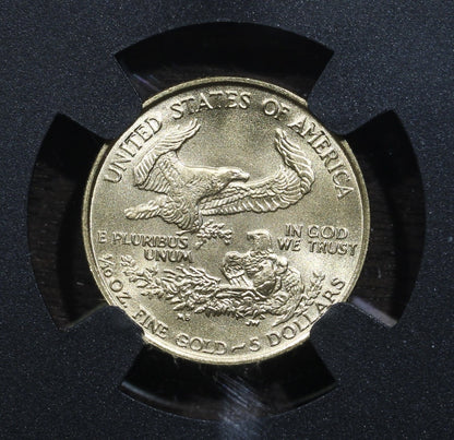 1988 (MS69) 1/10 oz American Gold Eagle $5 NGC