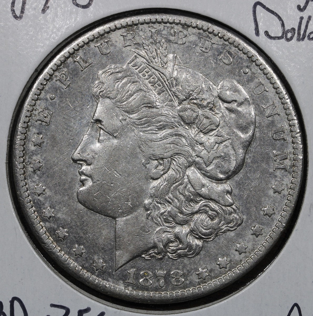 1878-CC Morgan Silver Dollar $1 AU - KEY Date