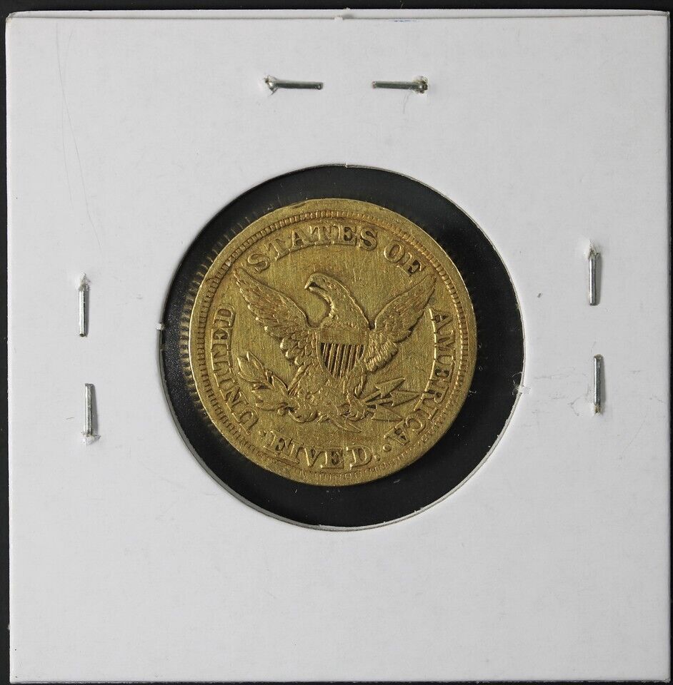 1843 Liberty Gold Half Eagle $5 Uncertified - XF