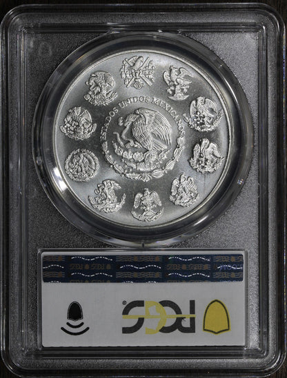 2005-Mo (MS68) 1 oz Silver Libertad Onza PCGS - Near Flawless