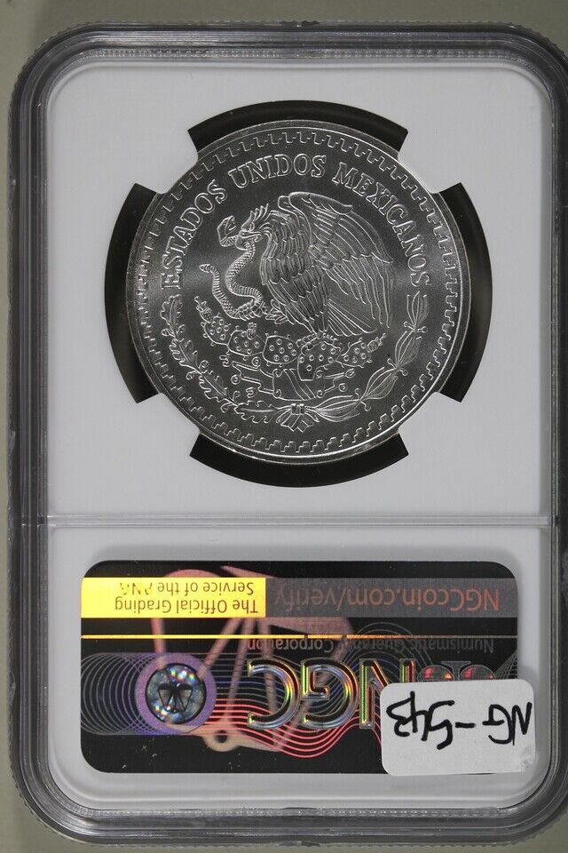 1994-Mo Mexico 1 oz Onza Silver Libertad NGC MS67