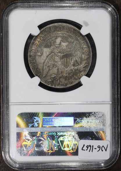 1808/7 (AU55 CAC) Capped Bust Half Dollar 50C NGC - Overdate O-101