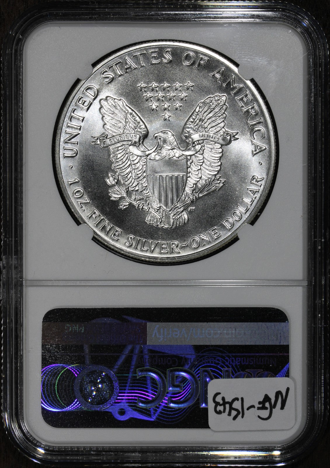 1988 (MS70) American Silver Eagle 1 oz $1 ASE NGC - Perfect 70