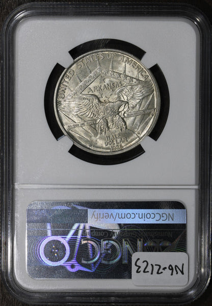 1936-D (MS65) Arkansas Commemorative Silver Half Dollar 50C NGC