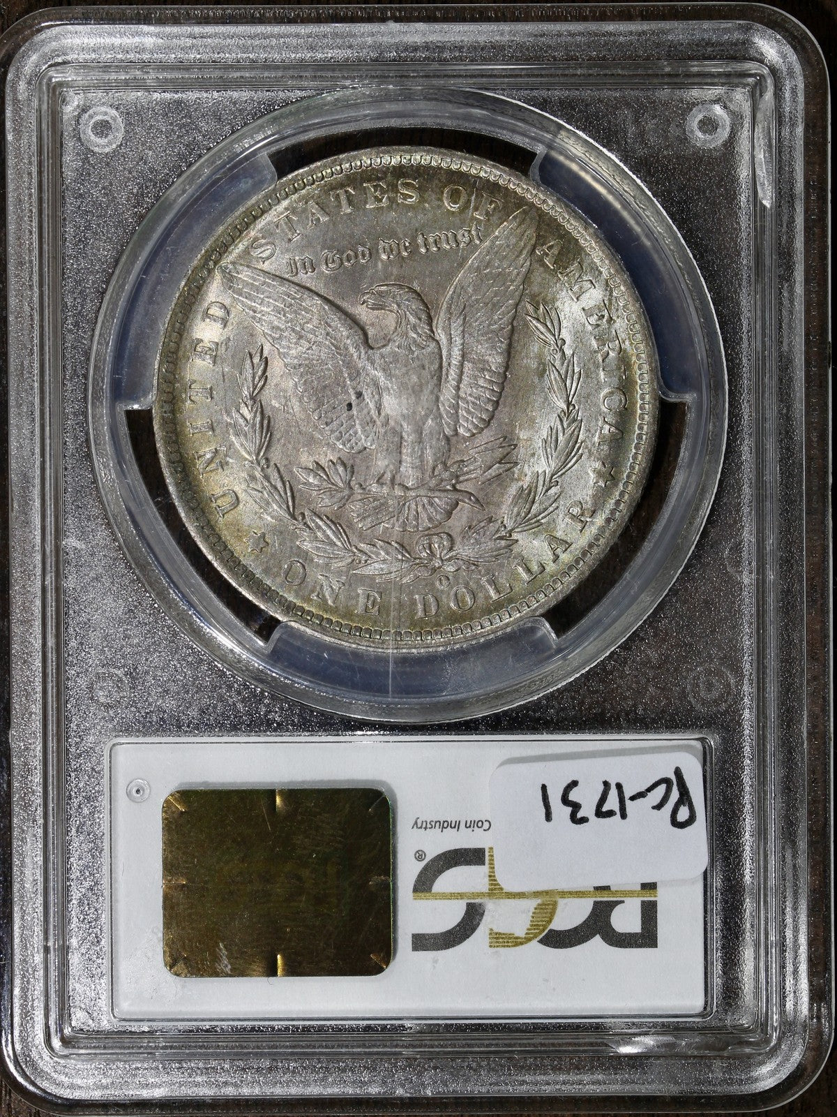1891-O (MS64) Morgan Silver Dollar $1 PCGS - Colorful Toned