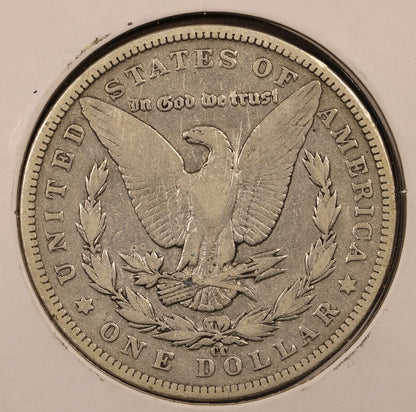 1893-CC Morgan Silver Dollar $1 VF- Very Key Date Coin