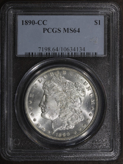 1890-CC (MS64) Morgan Silver Dollar $1 PCGS - Carson City