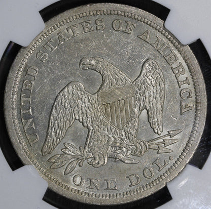 1847 (MS60) Seated Liberty Dollar $1 NGC - Better Date