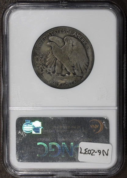 1921-D (G6 CAC) Walking Liberty Half Dollar 50C NGC - KEY DATE
