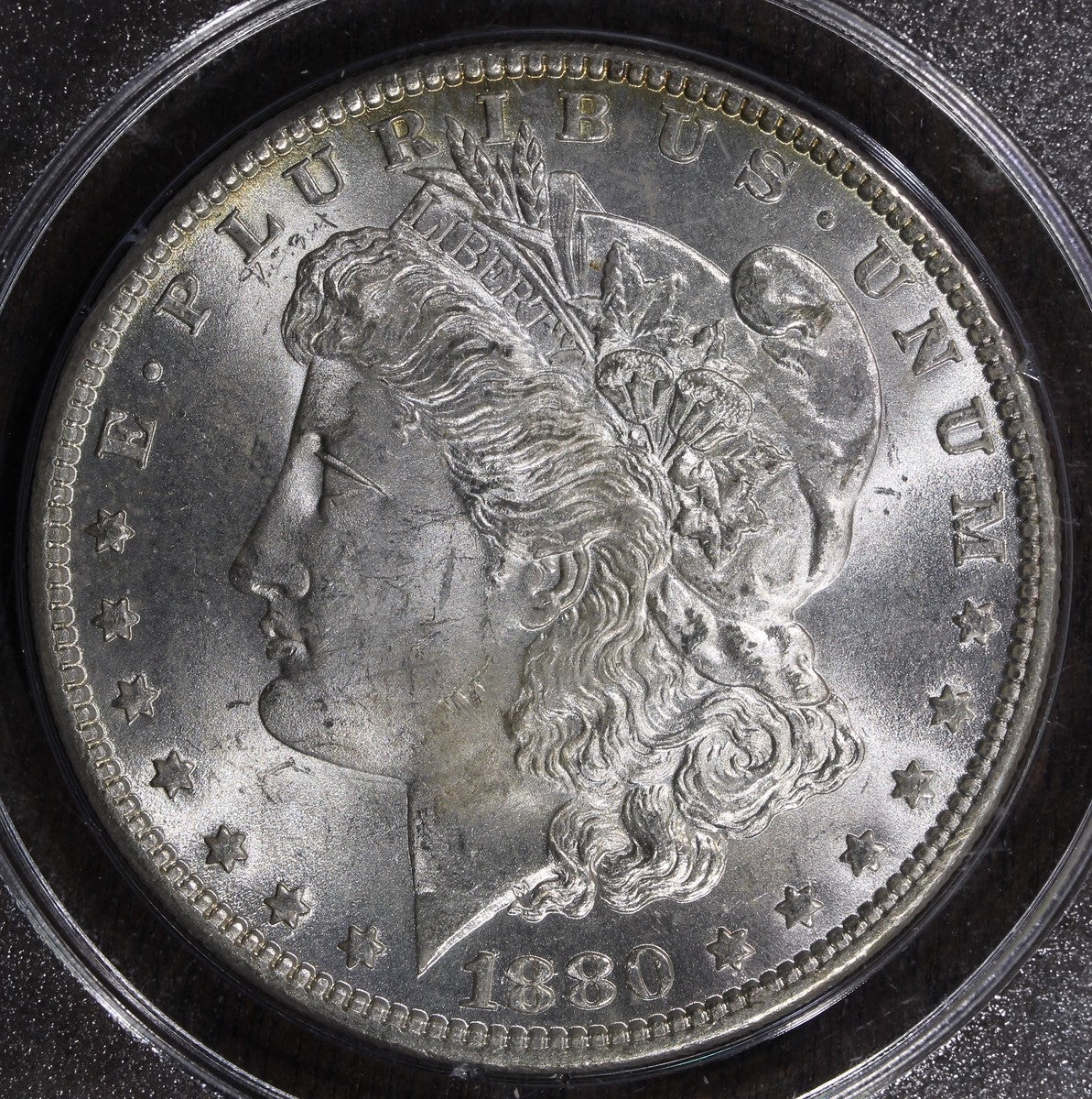 1880-O (MS63 CAC) Morgan Silver Dollar $1 PCGS Rattler - Better Date