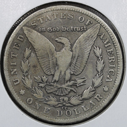 1889-CC Morgan Silver Dollar $1 F/VF - KEY DATE