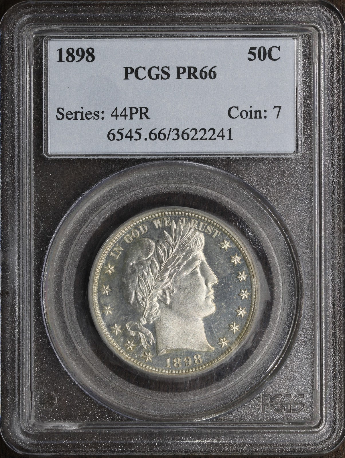 1898 (PR66) Proof Baber Half Dollar 50C PCGS - Slight Cameo Contrast