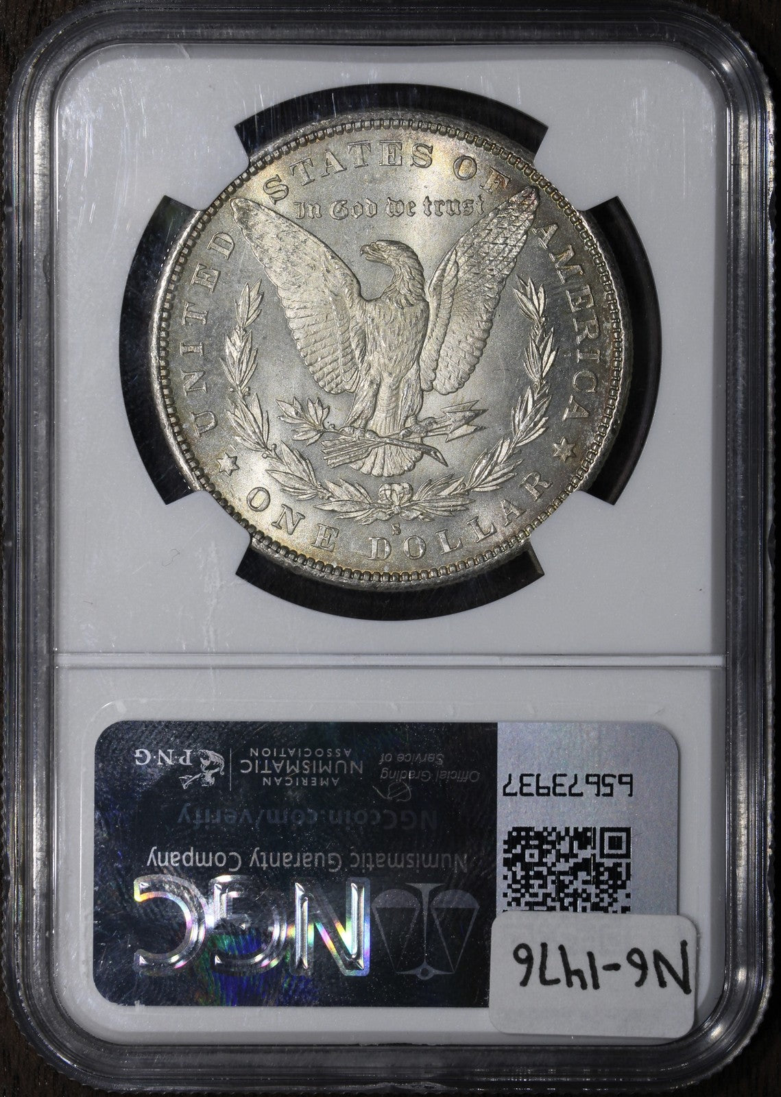 1879-S (MS67) Morgan Silver Dollar $1 NGC - Semi Prooflike Superb Gem