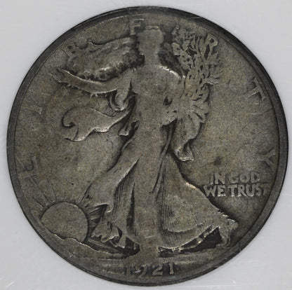 1921-D (G6 CAC) Walking Liberty Half Dollar 50C NGC - KEY DATE
