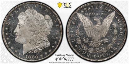 1880-O (MS64 DMPL CAC) Morgan Silver Dollar $1 PCGS - Stunning Mirrors