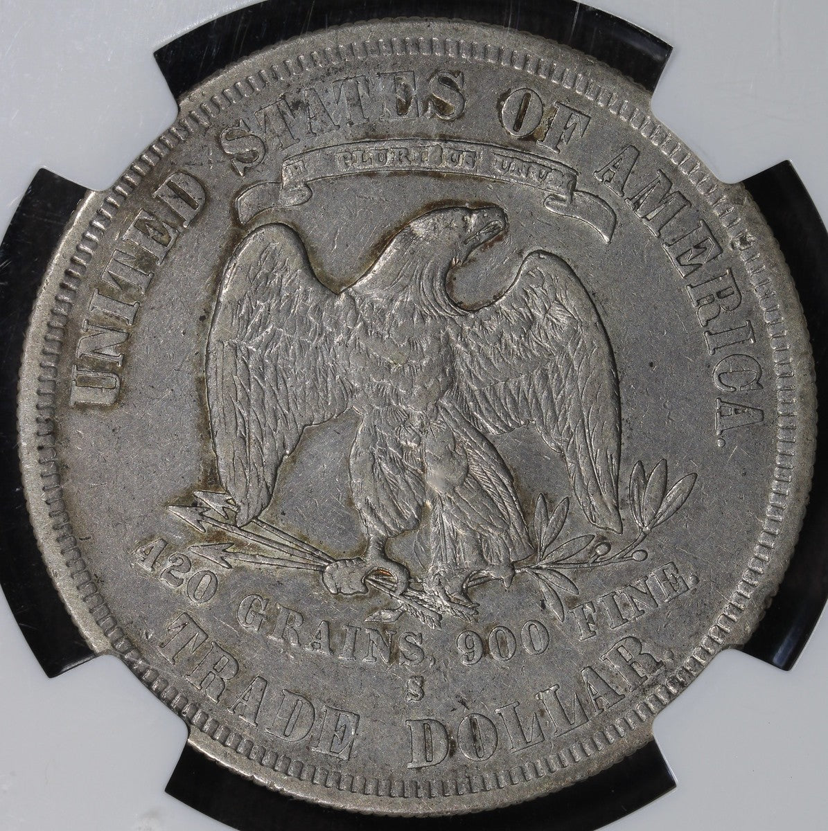 1878-S (XF45) Trade Silver Dollar T$1 NGC - Great Type Coin