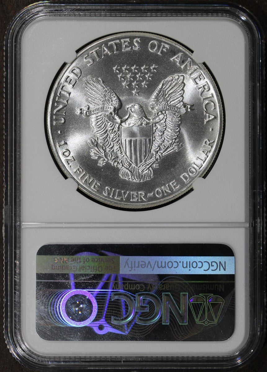 1986 (MS69) American Silver Eagle $1 ASE NGC