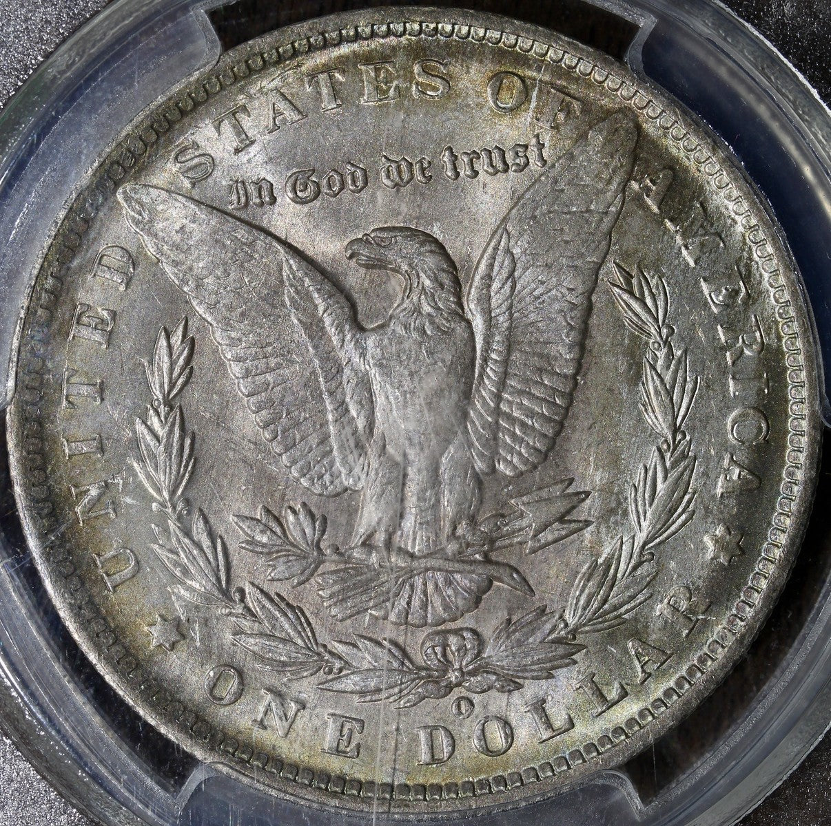 1891-O (MS64) Morgan Silver Dollar $1 PCGS - Colorful Toned