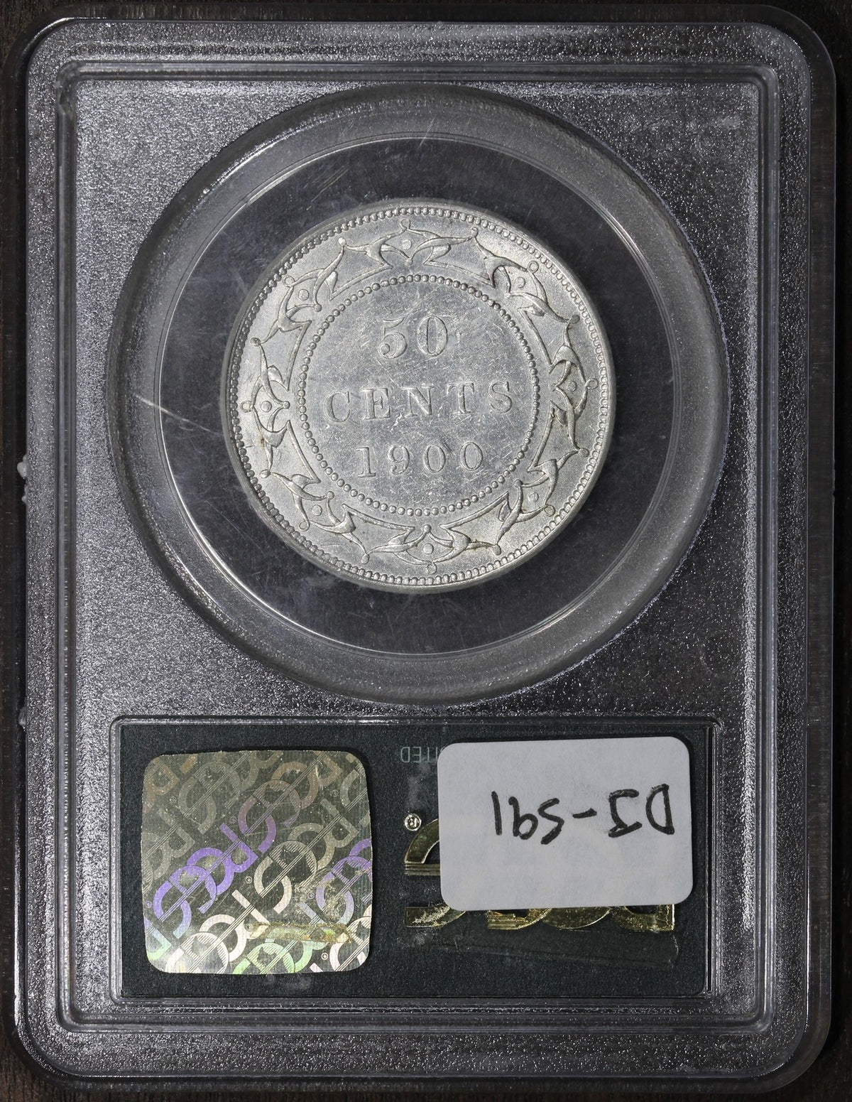 1900 (AU50) Newfoundland Canada Half Dollar 50C PCGS OGH