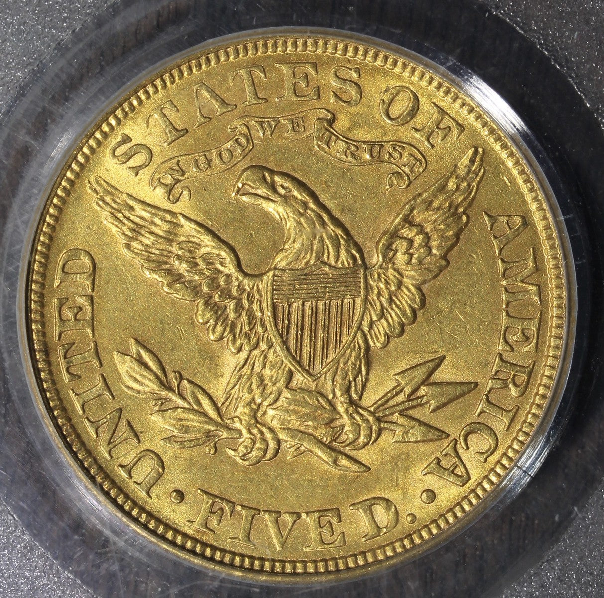 1905 (AU58 CAC) Liberty Head Gold Half Eagle $5 PCGS OGH