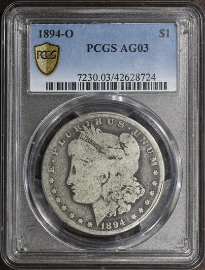 1894-O (AG03) Morgan Silver Dollar $1 PCGS - Better Date