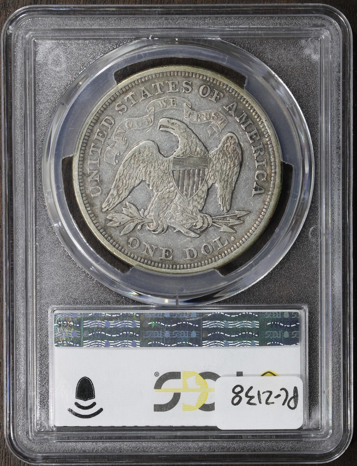 1871 (VF35) Seated Liberty Dollar $1 PCGS