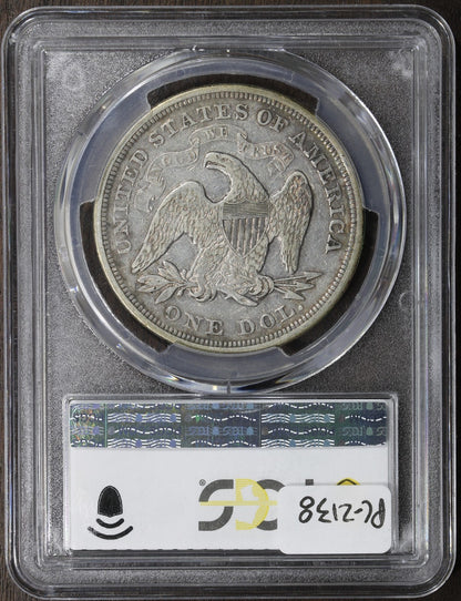 1871 (VF35) Seated Liberty Dollar $1 PCGS