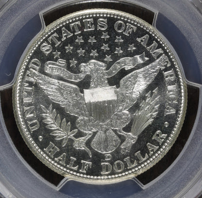 1911-D (MS66 CAC) Barber Half Dollar 50C PCGS - Proof Like Fields!