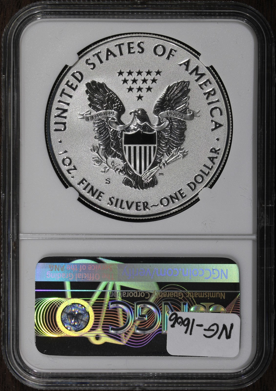 2019-S (PF70) Enhanced Reverse Proof American Silver Eagle $1 ASE NGC