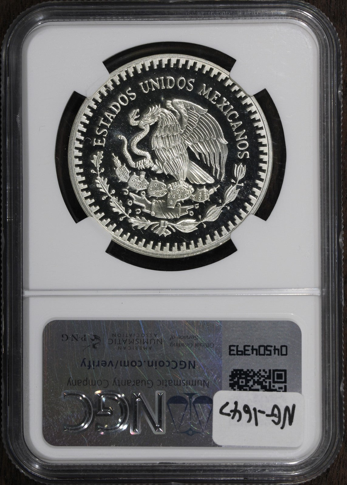 1989-Mo (PF68 Ultra Cameo) Mexico Libertad Onza 1 oz Silver NGC - Without Dot