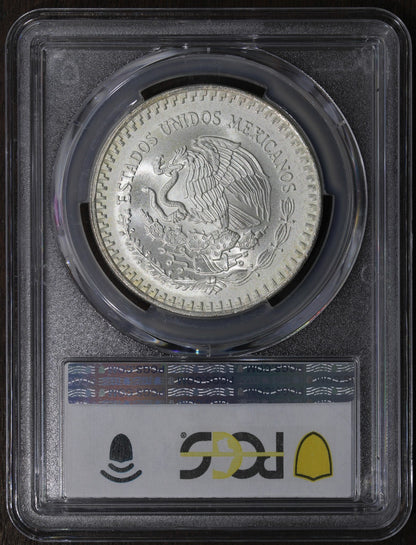 1991-Mo (MS67) Type 2 Mexico 1 oz Silver Libertad Onza PCGS - KEY DATE