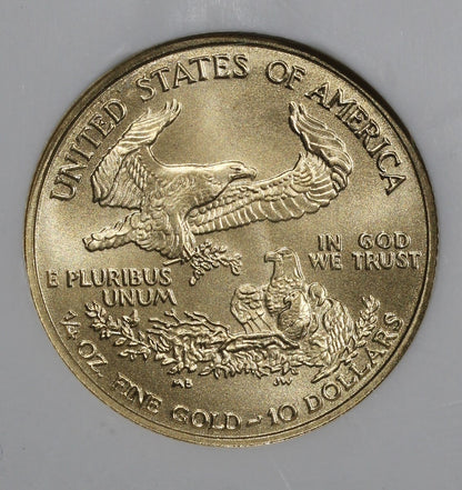 2007 (MS70) 1/4 oz American Gold Eagle Early Release $10 NGC