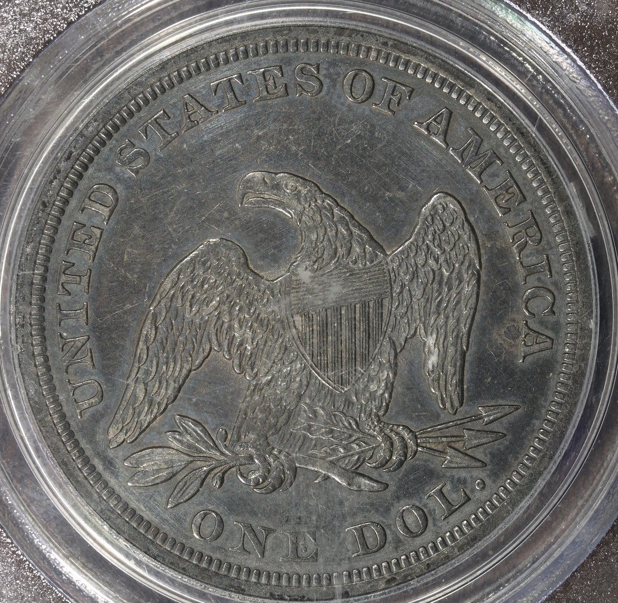 1844 (XF45) Seated Liberty Dollar $1 PCGS - Great Tone