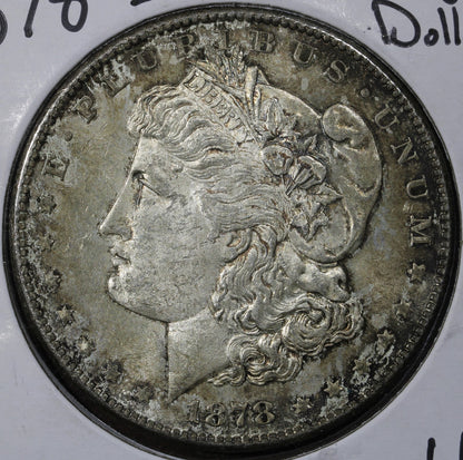 1878-S Morgan Silver Dollar $1 BU Uncirculated Toned